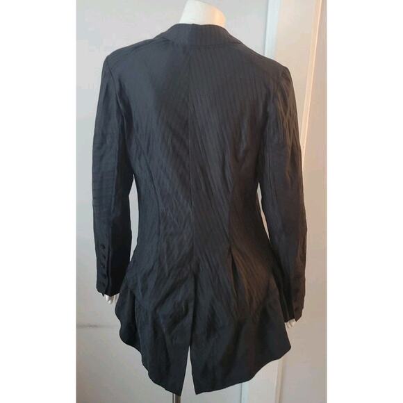 Deca Womans Jacket Blazer Tails Light Sz 12 Cotton Layered Fairycore Whimsigoth - Picture 7 of 11